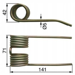 Rinktuvo pirštas presams 84074264 korpusas new holland