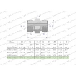 Colinė hidraulinė jungtis bb 1 3 16 Warynski