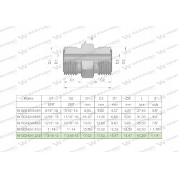 Colinė hidraulinė jungtis bb 1 3 16 Warynski