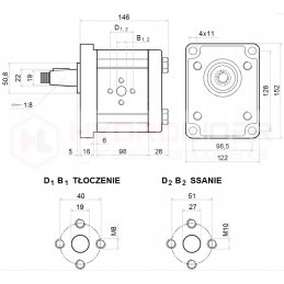 Daugiklis 1 3 8 ww siurblys 80l hidrolideris