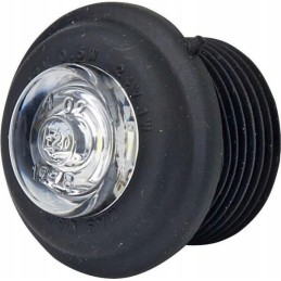 Apvali LED markerinė lempa 12 24v, skaidri
