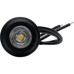Apvali LED markerinė lempa 12 24v, skaidri