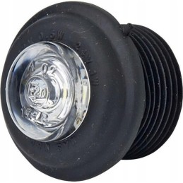 Apvali LED markerinė lempa 12 24v, skaidri