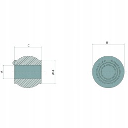 Viršutinis jungties rutulys, 2 3 kategorija, tvirtas granitas