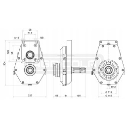 Daugiklis 1 3 8 gw siurblys 40l hidrolideris