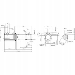 Prailginimas nuo 1 3 8 6 pjaustytuvų iki 1 3 8 6 iš varžtų