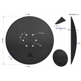 Lygios plokštės skersmuo 460, montavimas 6 120, storis 3 2