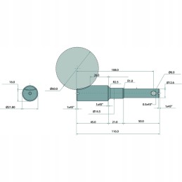 Fiksavimo kaištis 200120532 granitas