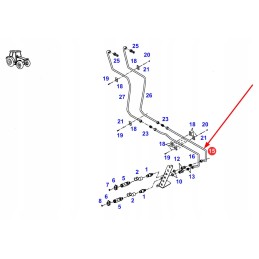 H117961300030 metalinis hidraulinės sistemos vamzdis