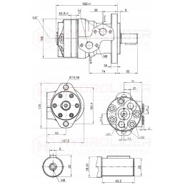 Hidraulinis variklis mre 250 cd o2 wc25 240 aps./min