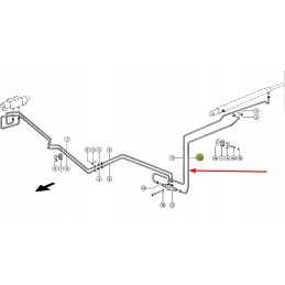 544522 0 metalinis hidraulinės alyvos vamzdis