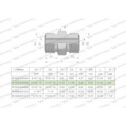 Colinė hidraulinė jungtis bb 11 16 orfs unf