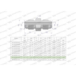 Hidraulinė colių jungtis bb 1 1 16 unf jic warynski
