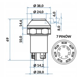 Perjungimo mygtukas lėčiau jcb 701 31600