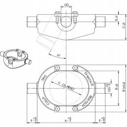 Pavaros laikiklis 200x160mm
