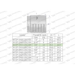 Įvorės laikiklis dn 10 2sn 2sc premium warynski
