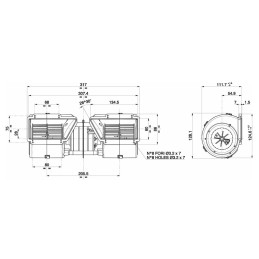Oro tiekimo ventiliatoriaus korpusas new holland 005 a45 02