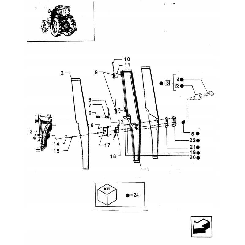 Durų sandariklis new holland td80d case jx80 509436