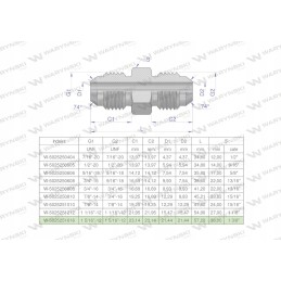 Hidraulinė colių jungtis bb 1 5 16 unf jic warynski