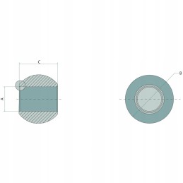 Apatinis jungties rutulys, 1 kategorija, tvirtas granitas