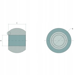 Apatinis jungties rutulys, 2 kategorija, tvirtas granitas