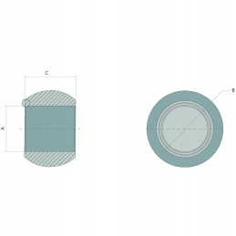 Apatinis jungties rutulys, 4 kategorija, tvirtas granitas
