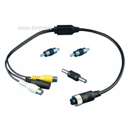 Adapterio sumažinimas 4 kontaktų m12 4 kontaktų RCA