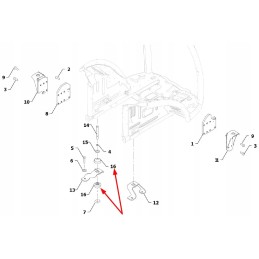 P5s45701129 guminė pagalvėlė, skirta salono smūgiams sugerti