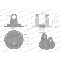 Antkaklis su šakėmis 41x118 serija 9r Warynski
