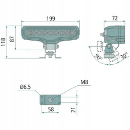 LED darbo lemputė 70799266