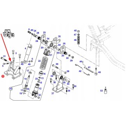 H718500200070 apatinės kabinos amortizatoriaus tvirtinimas