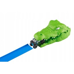 Metalo mašinų automobilių trasa krokodilo ataka 4