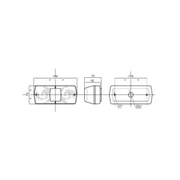 Landini mf galinis dešinysis kombinuotas žibintas