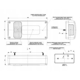 Galinis žibintas pl priekabos vilkiko priekaba lfn