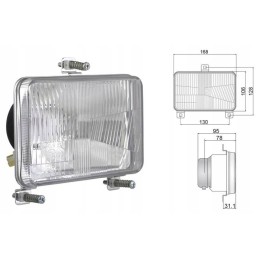 Priekiniai žibintai 168x106 claas mf same john deere deutz