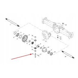 Tl02311010019 diferencialo pavarų velenai