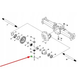 Tl02311010019 diferencialo pavarų velenai