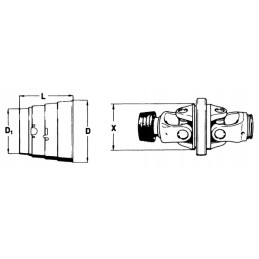 Walterscheid SD05 apsauginis dangtelis 15 d 142 mm l