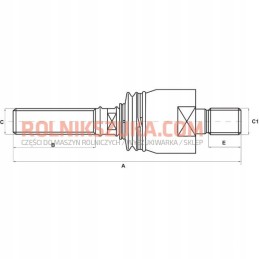 Ašinio jungties stabilizatoriaus korpusas 1968468c1 m22x1 5