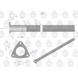 C 385 turbo tiesus duslintuvo vamzdis, originalus Ursus Mo
