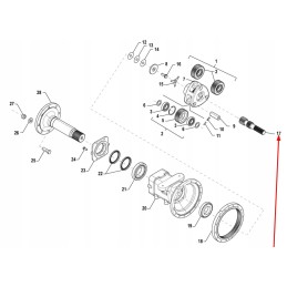 Tf1004 391 01 frezuotas galutinės pavaros velenas