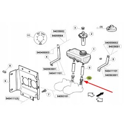 Ct7700043094 stabdžių skysčio rezervuaro jungtis