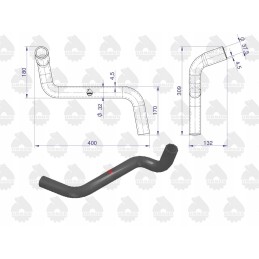 Apatinė radiatoriaus guminė žarna C330 originali Ursus