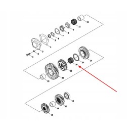 Tb550 372 05 pavarų dėžės adatinis guolis