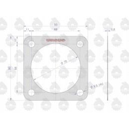 Krazelito dėžutės dangtelio tarpinė 0 8mm c 385
