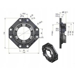 Pavarų diferencialo mechanizmo dangtelis mf3 originalus