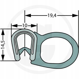 Stiklo sandariklis, 1 m pakuotė