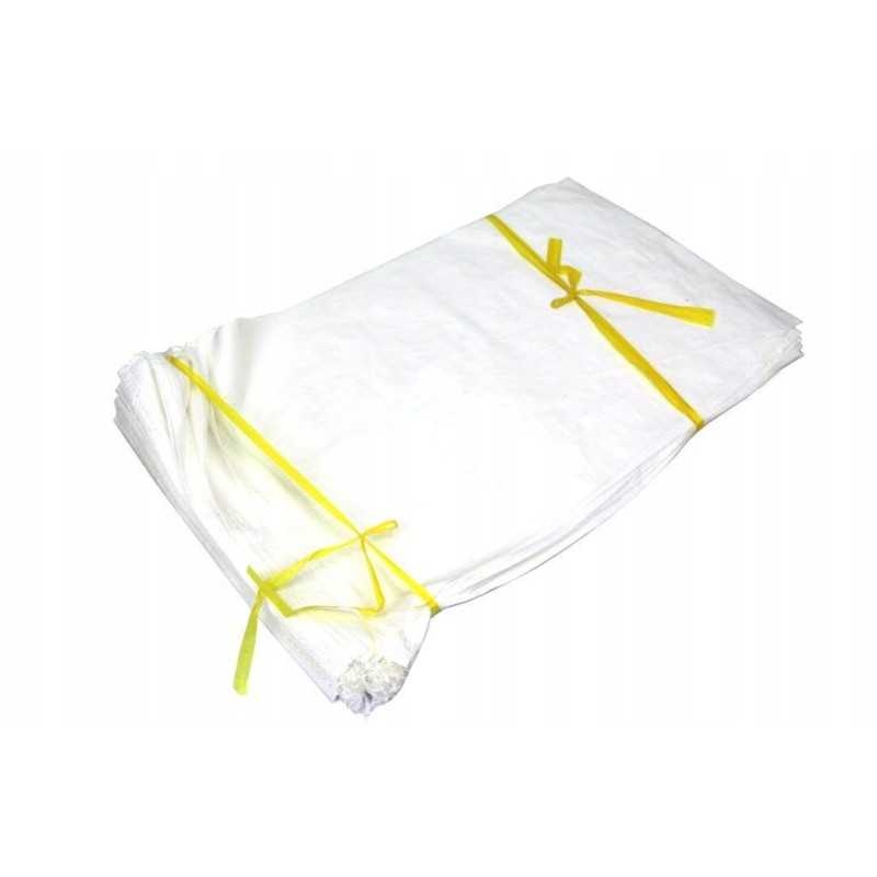 Grūdų maišeliai 10 kg 40x60 pp balti 5 vnt