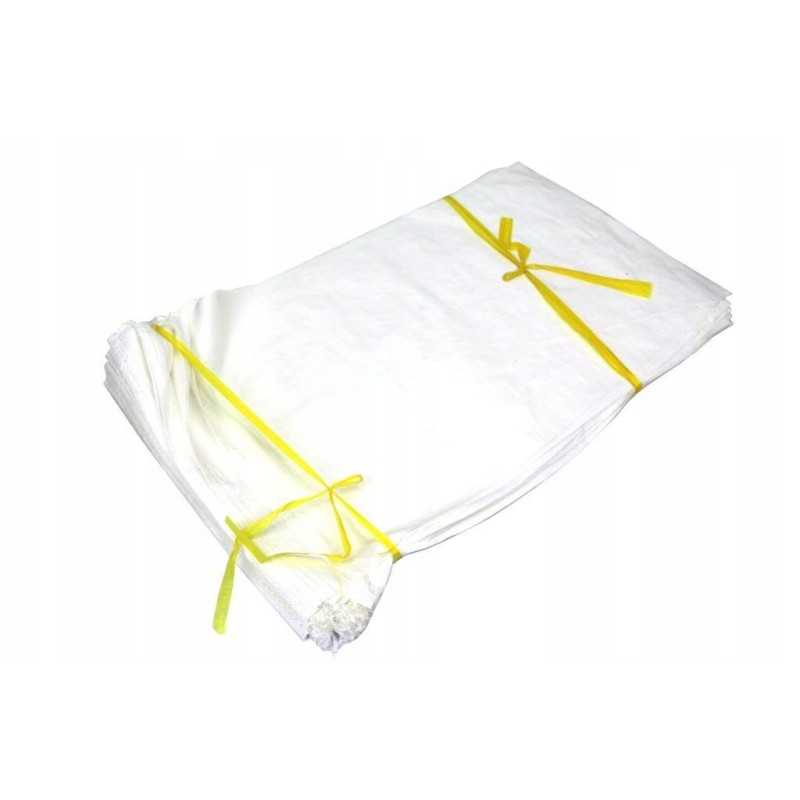 Grūdų maišeliai 10 kg 40x60 pp balti 5 vnt