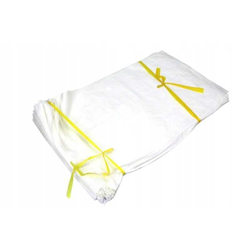 Grūdų maišeliai 10 kg 40x60 pp balti 5 vnt